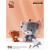 猫和老鼠（Tom and Jerry）毛绒玩具可爱汤姆猫杰瑞鼠公仔安抚玩偶儿童生日礼物 18cm坐姿汤姆猫(小号) 猫和老鼠【经典款 正版】