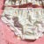 LGAD内衣女学生高中无钢圈薄小胸可爱少女日系初中生文胸罩套装秋 大草莓牛奶丝白色 M(70ABC  75AB)
