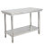 定制不锈钢桌子长方形正方形双层工作台加厚餐馆台子打荷商用 加厚180长*60宽*80高双层