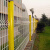 丰昂 桃型柱铁丝网公路防护网护栏网小区别墅围栏防护栅栏 丝粗5毫米高2米*3米长含1柱