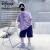 迪士尼（Disney）男童夏季套装24新款洋气中大童夏款短袖t恤酷帅男孩夏装衣服潮T 紫色 套装 120cm(120cm)