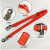 电工安全带爬电杆高空作业安全带腰带电工专用安全带定制  半身双保险 安全带(红绳)