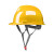 迈恻亦安全帽施工地男建筑工程帽abs国标加厚工人玻璃钢防护头盔10只装 三筋透气款-蓝色10只装