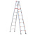 适用3米4米5米6米加厚工程梯铝合金装修梯子便携梯人字梯阁楼登高铝梯 3.5m