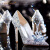 菲伊斯莉品牌灰姑娘水晶鞋女春夏秋款新款尖头细跟新娘高跟中跟婚鞋 银色-5cm 36