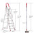 不锈钢梯子室内七步移动楼加厚登高阁楼梯伸缩人字梯定制 (加扶手款)加厚不锈钢16cm踏板9步-赠工具箱