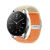 KPAY适用vivowatch2尼龙编织表带智能手表拼色表带VIVO腕带 一加手表 星光色拼爱马仕橙拼色尼龙 自测量-20mm