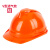 OIMG定制适用安全帽工地透气国标加厚头盔施工建筑工程电力防护帽男士定制LOGO V型透气桔色
