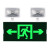 百士安新国标消防应急灯 标志灯安全出口指示灯LED照明双头灯一体 安全出口双向指示双头灯带3c年检