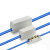 大功率快速接线端子 电缆铜接头一进一出并线柱端子对接头电线接线连接神器 1-25(6-25平方) 10只
