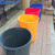 蓝鲸环卫 黄盖 75升塑料圆形储物桶加厚厨房垃圾桶LJHW-1077