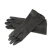 威碟安健加厚工业耐酸碱乳胶手套防防化黑白胶皮手套 威碟55CM黑加厚