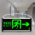 米囹应急指示牌安全出口消防疏散标志灯楼层通道LED带电池紧急逃生灯 插头款线长40cm-单面正向