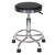 海斯迪克 HKQS-125 实验室凳 升降旋转凳车间工作椅 办公室椅子小圆凳 轮子款/黑色 高约45-60cm