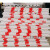 直销PVC电力拉线警示管红白反光防护套管单开跨路防撞杆安全标志 国标跨路扁2米