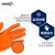 爱马斯【AMMEX】一次性手套加厚型汽修款橘色丁腈防护劳保实验工业清洁卫生防护丁腈手套 【GWON】汽修款 XL特大号