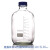 悦成 实验室蓝盖瓶 透明棕色丝口瓶 大口蓝盖试剂瓶  玻璃方瓶 蓝盖试剂瓶 5000ml【透明】 现货 