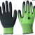 劳保手套L309紫色乳胶发泡手套柔软防滑耐磨透气防护 l598绿色(12双) L