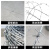 鸣固 围栏钢丝刺绳 刺铁丝 护栏网 热镀锌丝直径2.8mm长度100米双股丝MGF1777