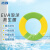 志臻 EVA实心泡沫救生圈 便携式免充气 游泳池游泳圈大浮力 绿黄（小）