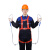国标安全带高空作业五点式安全绳套装保险全身式户外空调安装电工 升级欧式双绳标准钩缓冲-2米