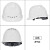 尚琛安全帽男工地领导ABS国标定制logo印字工程电工白色头盔夏季 YDVT白色V型透气旋钮帽衬