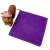 定制适用于家政保洁专用毛巾吸水不掉毛擦地桌布百洁布家务清洁抹 3030紫色中厚10条装