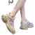 安·踏步时尚经典四季优品透气耐磨厚底女老爹鞋舒适百搭女运动鞋 紫色 35