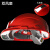 HKNA带双风扇安全帽子工地安全帽内置太阳能空调帽可充电头盔空调制冷 双风扇蓝牙太阳能空调（红色）