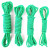 工邦达 尼龙绳绳子 绿色绑绳耐磨 塑料绳户外 绿色8毫米*100米