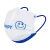 LISM克莱因蓝一次性独立包装口罩三层含熔喷布印花小潮款可爱 儿童Kl小花独立装100只