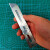 天颛25mm特大号304不锈钢美工刀架刀柄重型钢金属工业级壁纸刀手工 25mm特大号刀柄 60以上10cm160mm