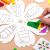 风车 儿童风车 涂鸦手绘空白绘画风车 儿童手工diy玩具幼儿园美术创意制作材料包 六色彩笔
