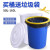 厨房垃圾桶大号带盖商用容量家用加厚公共户外环卫塑料工业圆形桶 50L白色带盖+袋子