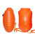 五星盾 跟屁虫浮标 游泳气囊救生浮漂装备加厚可储物成人防溺水救生球户外自救漂流袋背飘 橙色单气囊