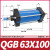 QGB重型汽缸QGA标准气缸小型气动160X25X50X75X100X125X150定制 QGB 63X100