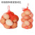 鸡蛋网兜网袋批发塑料包装编织袋网眼袋尼龙丝网眼袋 35cm 粉色100个+扣-标准型