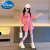 迪士尼（Disney）女童夏季运动套装2024新款网红儿童洋气短裤夏装大童休闲套装夏款 紫色裙裤套装 140cm