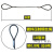 镀锌压制双扣钢丝绳插编钢丝绳子吊索行车吊车起重吊装工具索具 压制镀锌10毫米1米