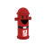 幼儿园卡通垃圾桶大号儿童户外消防栓创意分类公园果皮箱带盖商用 红桶黄帽*88cm