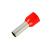 适用于E2508管型接线端子头ET2.5平方冷压针形针型压线接头线鼻子Rohs 红色