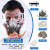 防毒面具全面罩全脸喷漆专用防尘口罩防工业粉尘防护放毒氧气面罩 6200防尘毒面具+防雾大眼罩