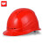 9F 欧式透气安全帽 建筑工地工程施工ABS安全头盔 红色 JFAM-OT04（5个装）可印字定制