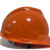 隆得防护LD-2 V型ABS安全帽工地头盔防砸抗冲击 橘色透气-旋钮款 均码 