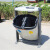 创意性户外双分类垃圾桶市政公园景区商用不锈钢垃圾桶 TP-55