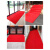 商用 PVC塑胶地垫门口防水防滑丝圈红地毯室外进门迎宾加厚脚垫 红色 整卷0.9米宽*10米