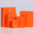 橙色礼品袋手提纸袋礼盒礼物袋服装定 制LOGO衣服购物包装手拎袋 (横)27长*8侧*21高