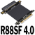 2021视讯4.0 PCI-E 延长线转接x8 支持网卡硬盘全新卡 R88SF 4.0 5cm
