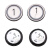 雷殷适用迅达电梯D型按钮5400不锈钢按键方向开关门三针四针配件 关门(单个按钮价格) 绿光 非盲文款 三针