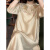 水畔衣人高档时尚新中式国风连衣裙2024夏季新款优雅气质时髦刺绣旗袍裙子 香槟色 XL